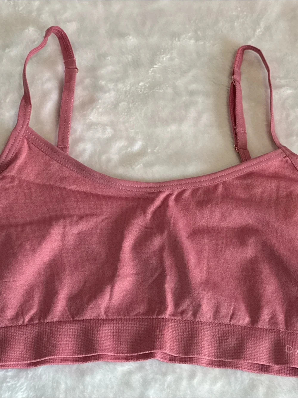 Danskin Rose Pink Seamless Stretch Crop Bralette